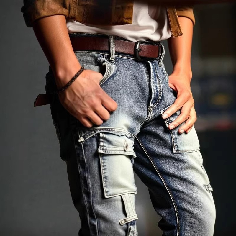 Men's Distressed Washed High S - Europe Streetwear Brand 评论和价格