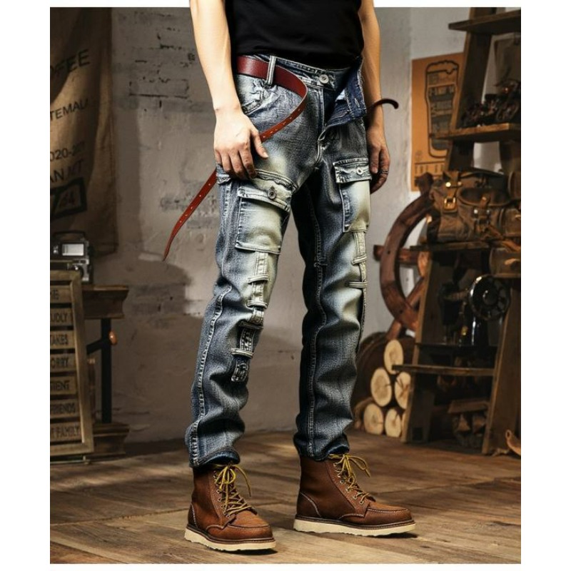 Men's Distressed Washed High S - Europe Streetwear Brand 评论和价格
