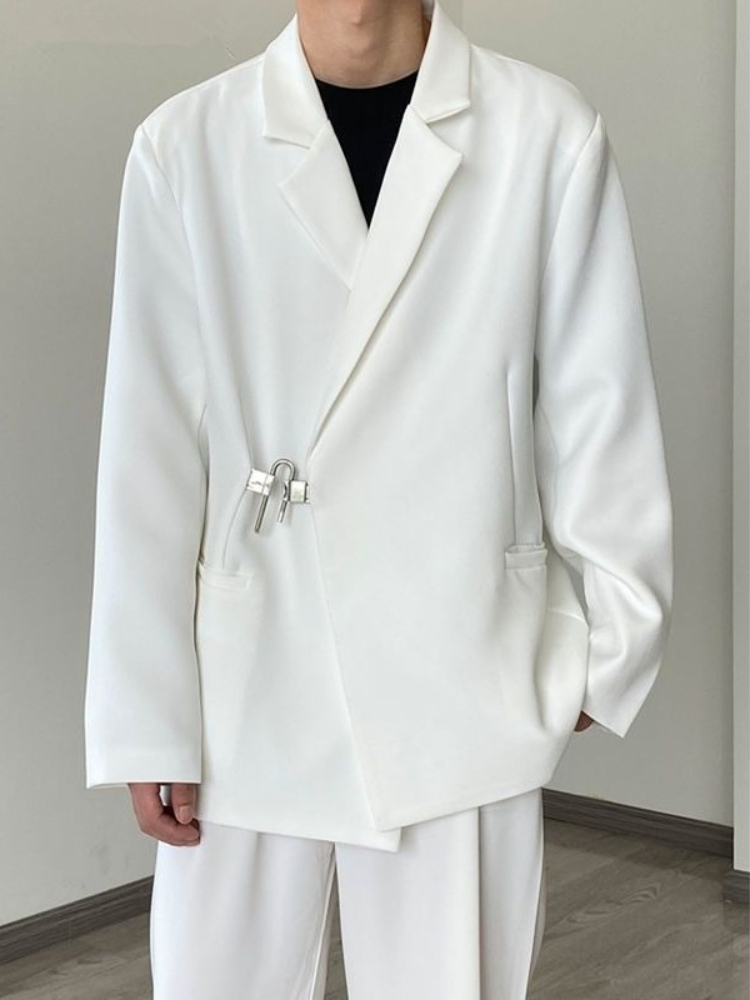 Men's White Casual Blazer Set  - Brand Streetwear Instagram 评论和价格